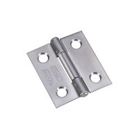 (image for) National Hardware N348-979 Narrow Hinge, 1-3/8 in L x 1-1/2 in W Dimensions, 0.106 in Dia Pin