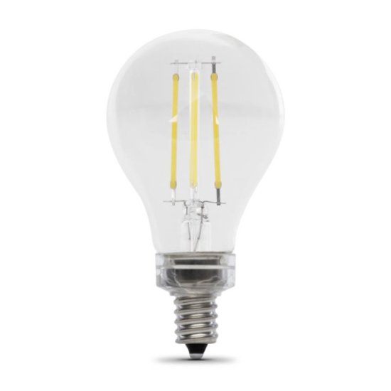 (image for) Feit Electric BPA1560C850LED/2 LED Bulb, 120 V, 500 Lumens, 6 W, A15 Lamp, 60 W Equivalent, E12 Lamp Base