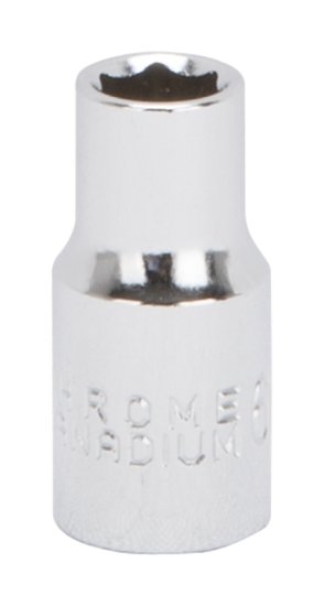 (image for) Vulcan MT6488936 Drive Socket, 6 mm Socket, 1/4 in Drive, 6-Point, Chrome Vanadium Steel, Chrome