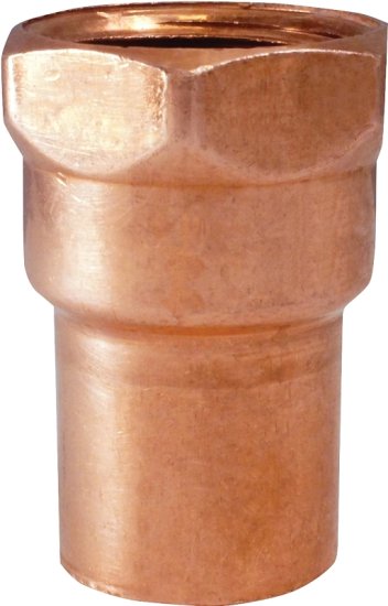 (image for) Elkhart Products 103 Series 30180 Pipe Adapter, 1-1/2 in, Sweat x FNPT, Copper