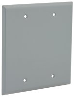 (image for) Hubbell 5175-0 Cover, 4-1/2 in L, 4-1/2 in W, Aluminum, Gray, Powder-Coated