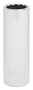 (image for) Vulcan MT6528979 Drive Socket, 18 mm Socket, 1/2 in Drive, 12-Point, Chrome Vanadium Steel, Chrome