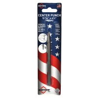 (image for) Mayhew 41202 Center Punch, 5/32 in Tip, 5-1/8 in L, 5/16 in Dia Shank