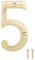 (image for) ProSource N-Z045PB3L-PS House Number, Character: 5, 4 in H Character, 2.28 in W Character