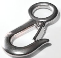 (image for) Baron 2311S-1-1/8 Spring Snap, 3/4 in Snap Opening, 4-5/8 in L Dimensions, 400 lb Working Load, Stainless Steel