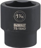 (image for) DEWALT DWMT75164OSP Impact Socket, 1-7/16 in Socket, 7/8 in D Socket, 3/4 in Drive, 6-Point, CR-440 Steel, Black Oxide