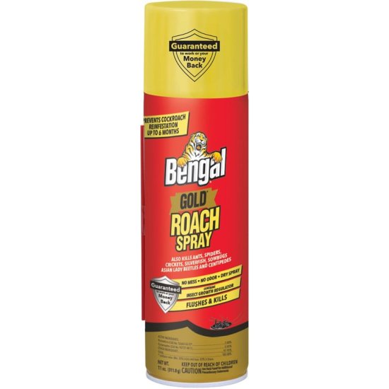 (image for) Bengal 92464 Roach Spray, Liquid, Spray Application, 11 oz Aerosol Can