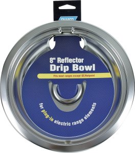 (image for) Camco USA 00393 Drip Bowl, For: Plug-In Electric Range Elements, 8 in Dia