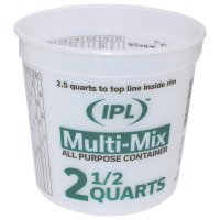 (image for) Leaktite #5M3 Multi-Mix Container, 2-1/2 qt, HDPE, Clear