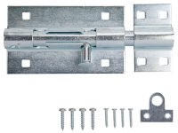 (image for) ProSource 33305ZCX-PS Padlockable Barrel Bolt, 0.6 Dia in Bolt Head, 6 in L Bolt, Steel, Zinc