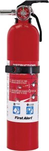 (image for) First Alert GARAGE1 Rechargeable Fire Extinguisher, 2.5 lb, Sodium Bicarbonate, 10-B:C Class