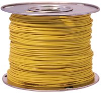 (image for) CCI 55671723 Primary Wire, 12 AWG Wire, 1-Conductor, 60 VDC, Copper Conductor, Yellow Sheath, 100 ft L