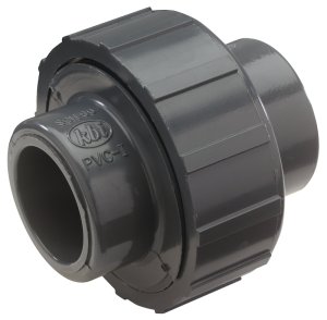 (image for) NDS U-2000-S Pipe Union, 2 in, Slip Joint, Gray, SCH 80 Schedule, 150 psi Pressure