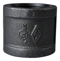 (image for) ProSource B220 40 Pipe Coupling, 1-1/2 in, FIP, Steel, SCH 40 Schedule, 300 psi Pressure