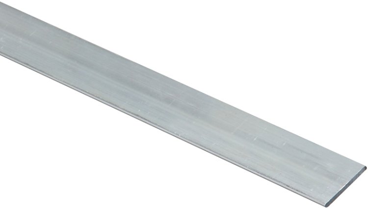 (image for) National Hardware 4201BC Series N247-197 Flat Bar, 3/4 in W, 72 in L, 1/16 in Thick, Aluminum, Mill