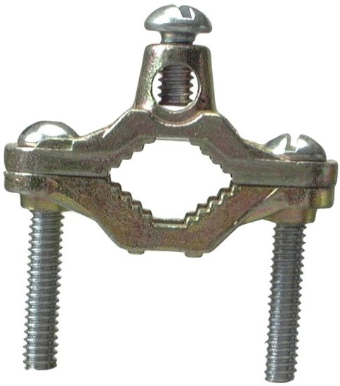 (image for) Halex 36019 Ground Clamp, 10 to 2 AWG Wire, Bronze