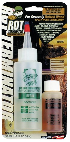 (image for) Protective Coating 350614 Wood Hardener, Liquid, Amber/Colorless, 3.25 oz, Bottle