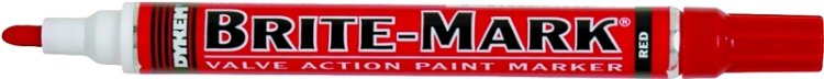 (image for) Dykem 84006 Permanent Paint Marker, Red
