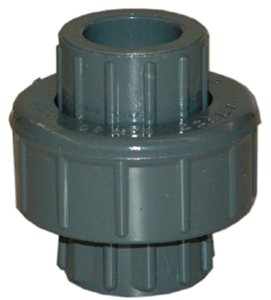 (image for) Lasco 897005 Pipe Union, 1/2 in, Slip, PVC, SCH 80 Schedule