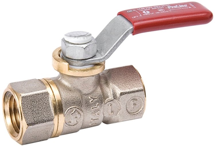 (image for) B & K 107-000NL Ball Valve, 1/8 in Connection, FPT x FPT, 600/150 psi Pressure, Brass Body