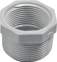 (image for) IPEX 435709 Reducing Bushing, 1-1/2 x 1-1/4 in, MPT x FPT, White, SCH 40 Schedule, 150 psi Pressure