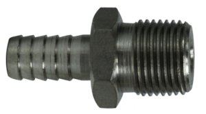 (image for) Midland Industries 73958FT Adapter, 2 in, Hose Barb, 2 in, MIP, 304 Stainless Steel