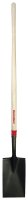 (image for) Razor-Back 46200 Border Spade, 7.06 in W Blade, 14 ga, Steel Blade, Hardwood Handle, 48 in L Handle
