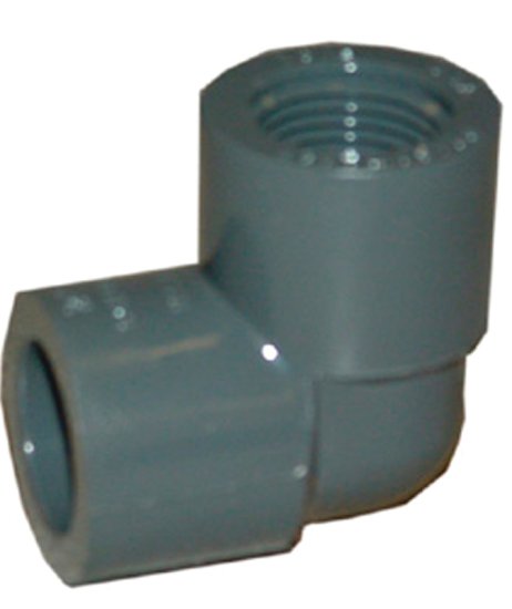 (image for) Lasco 807015BC Pipe Elbow, 1-1/2 in, Slip x Female, 90 deg Angle, PVC, SCH 80 Schedule