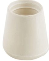 (image for) Shepherd Hardware 9752 Furniture Leg Tip, Round, Rubber, Off-White, 5/8 in Dia