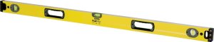(image for) STANLEY 43-548 Box Beam Level, 48 in L, 3-Vial, 2-Hang Hole, Non-Magnetic, Aluminum, Yellow
