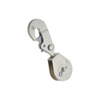 (image for) National Hardware N233-270 Pulley, Single Swivel Hook, 0.64 in Dia Eye, 3/8 in Rope, 480 lb Working Load, 2 in Sheave