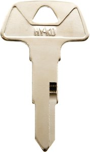 (image for) Hy-Ko 11010HD74 Key Blank, Brass, Nickel, For: Honda's Motorcycle, HD74 Key Number