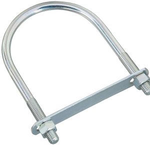 (image for) National Hardware N347-831 U-Bolt, 7 in L Inside, 4-1/2 in W Inside, 1/2-13 Thread, 2-1/2 in L Thread, Steel, Zinc