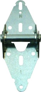 (image for) Prime-Line GD 52104 Garage Door Hinge, 3 in W Dimensions, 7/16 in Dia Pin, Steel, Galvanized, Non-Removable Pin