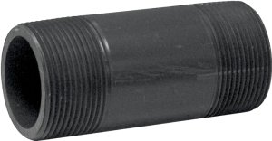 (image for) Genova P-112-4 Pipe Nipple, 1-1/2 in, MIP x MIP, PVC, Gray, SCH 80 Schedule, 4 in L