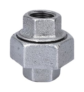 (image for) ProSource 1309 Pipe Union, 3/8 in, Threaded, Malleable Iron, 40 Schedule, 300 psi Pressure