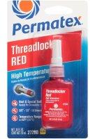 (image for) Permatex 27200 Threadlocker, Liquid, Musty, Red, 10 mL Bottle