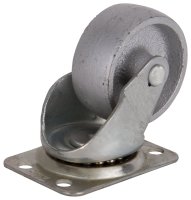 (image for) ProSource JC-S05 Swivel Caster, 2 in Dia Wheel, 7/8 in W Wheel, Steel Wheel, Gray, 120 lb, Steel Housing Material