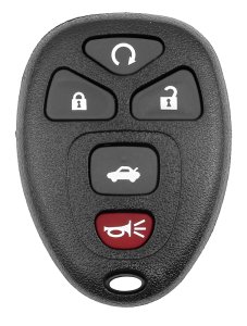 (image for) Hy-Ko 19GM805S Fob Shell, For: General Motors Vehicles, 5-Button, 3-3/4 in L x 2 in W x 3/4 in D Dimensions