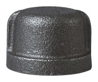 (image for) ProSource 521-404HN Series 18-3/4B Pipe Cap, 3/4 in, FIP, Malleable Iron, 40 Schedule, 300 psi Pressure