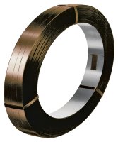 (image for) TransTech Signode ST-SSM85207 Regular-Duty Strapping Coil, 1710 ft L, 3/4 in W, 0.023 Thick Material, Steel, Brown