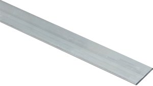 (image for) National Hardware N247-189 Flat Bar, 3/4 in W, 48 in L, 1/16 in Thick, Aluminum, Mill