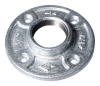 (image for) ProSource 27-11/4G Floor Flange, 1-1/4 in, 4.2 in Dia Flange, FIP, 4-Bolt Hole, 0.75 in L Through Bore