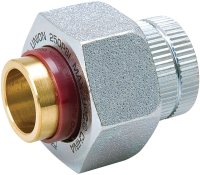 (image for) B & K 168-003NL Pipe Union, 1/2 in, FIP x Sweat, Brass, 250 psi Pressure