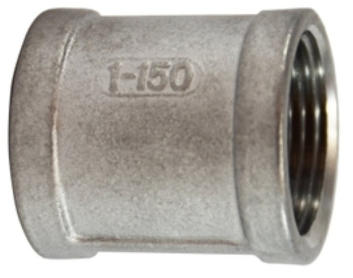 (image for) Midland Industries 62413BAG Pipe Coupling, 1/2 in, Stainless Steel, 300 psi Pressure