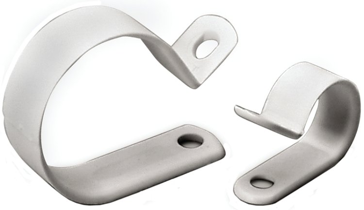 (image for) Gardner Bender PPC-1550 Cable Clamp, 1/2 in Max Bundle Dia, Plastic, White