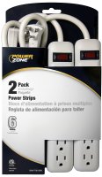 (image for) PowerZone OR7000X2 Power Outlet Strip, 6 -Socket, 15 A, 125 V