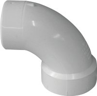 (image for) IPEX 192452L Pipe Elbow, 2 in, Spigot x Hub, 90 deg Angle, PVC, White, SCH 40 Schedule