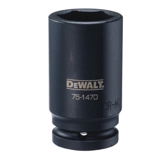 (image for) DEWALT DWMT75147OSP Impact Socket, 32 mm Socket, 7/8 in D Socket, 3-11/32 in OAL, 3/4 in Drive, 6-Point, CR-440 Steel