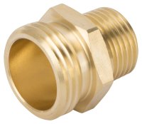 (image for) Landscapers Select GHADTRS-2 Hose Connector, 1/2 x 3/4 in, MNPT x MNH, Brass, Brass